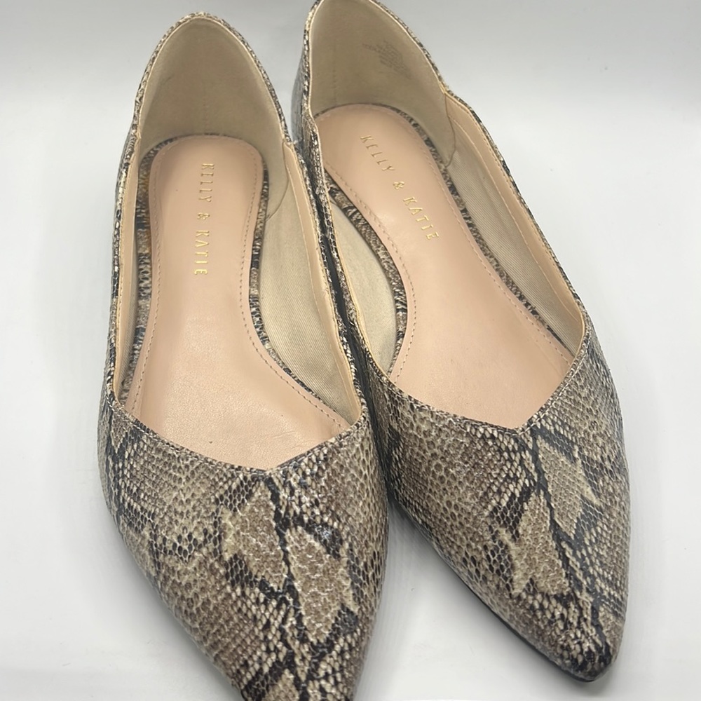Kelly & Katie Snake Print Flats
